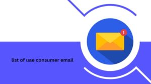 list of uae consumer email